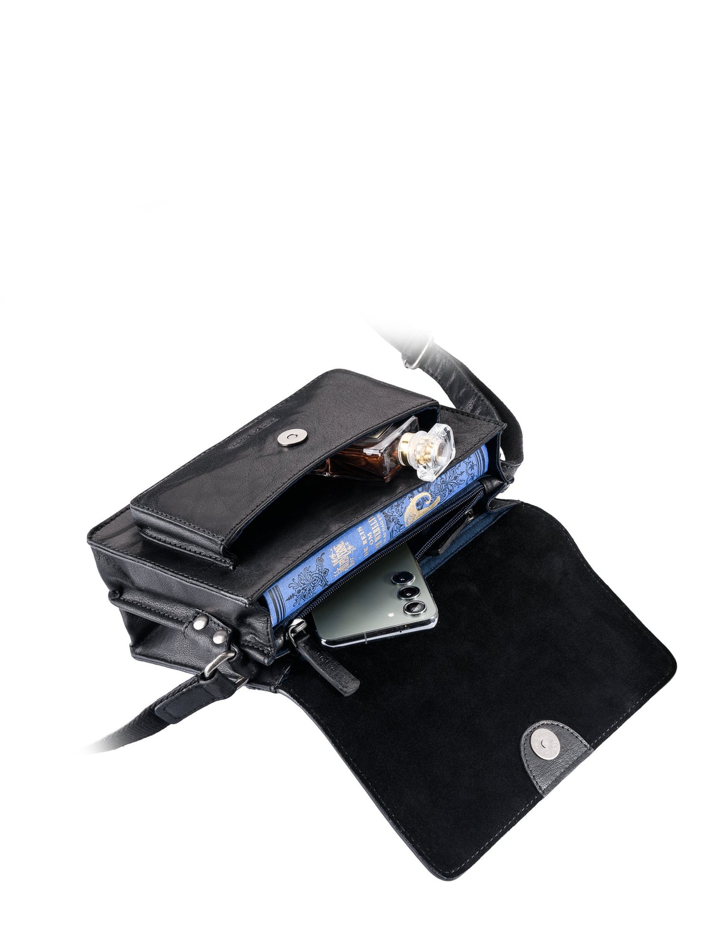 Black Leather Shoulder Bag - Jane | Rise of Rosa - Rise with Us